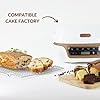 Akenz - Moule Mini Cake 5 en Silicone platinium petit Rectangulaire pour multi Apéritif Pâtisserie Gateau - Compatible avec Cake Factory Version Améliorée + EBOOK OFFERT