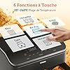 COSORI Air Fryer 10L Twinfry, Dual Zone Avec Séparateur Amovible, Capacité Flexible de 10L, Friteuse sans Huile 6-en-1,35℃-240℃, 45% d'Énergie en Moins, Livre de Recettes et Application