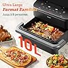 COSORI Air Fryer 10L Twinfry, Dual Zone Avec Séparateur Amovible, Capacité Flexible de 10L, Friteuse sans Huile 6-en-1,35℃-240℃, 45% d'Énergie en Moins, Livre de Recettes et Application