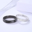 Milageto 2Pcs Couple Anneaux Réglable Mode Electrocardiogramme Bague Mariage Fiançailles Romantique Ensemble Bagues Battement de Coeur Bijoux Cadeau