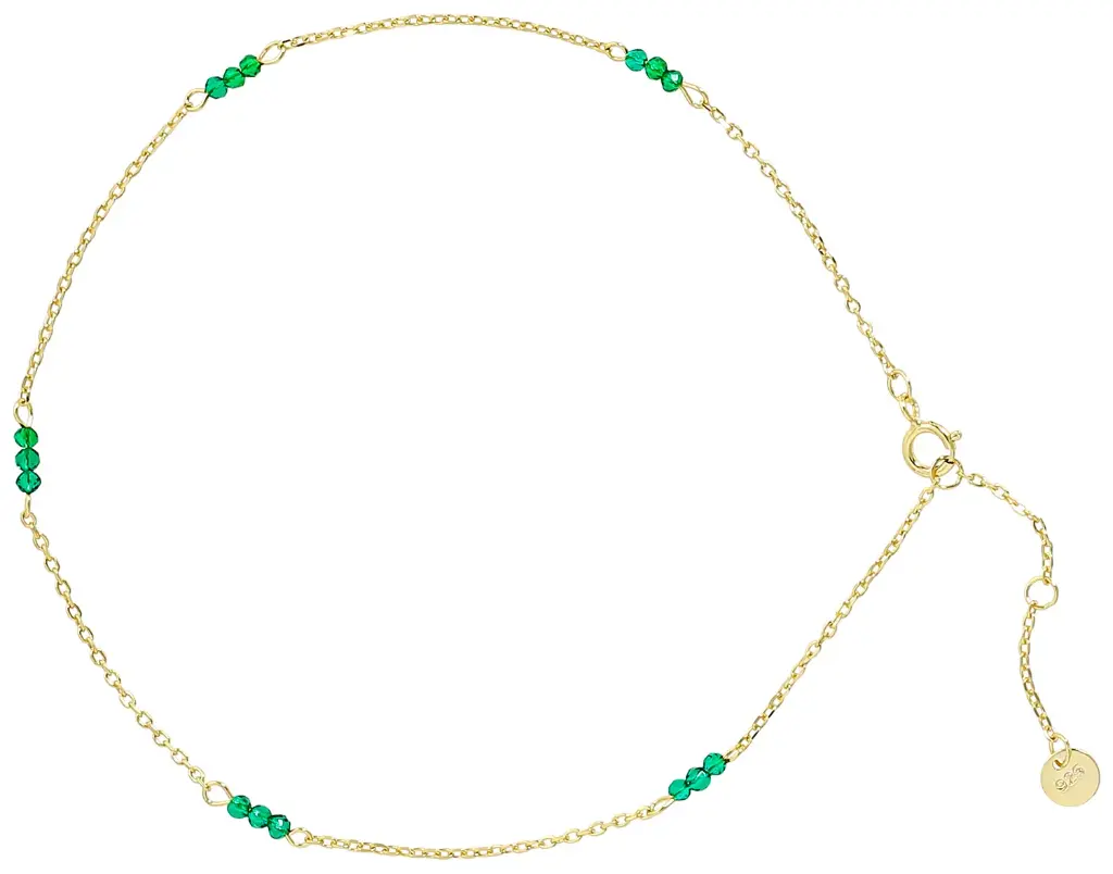 Bracelet de cheville - Shiny Emerald 