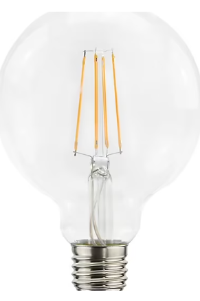 [AMPLED] Ampoule LED globe E27 806lm 5.9W = 60W Ø9.5cm Diall blanc neutre
