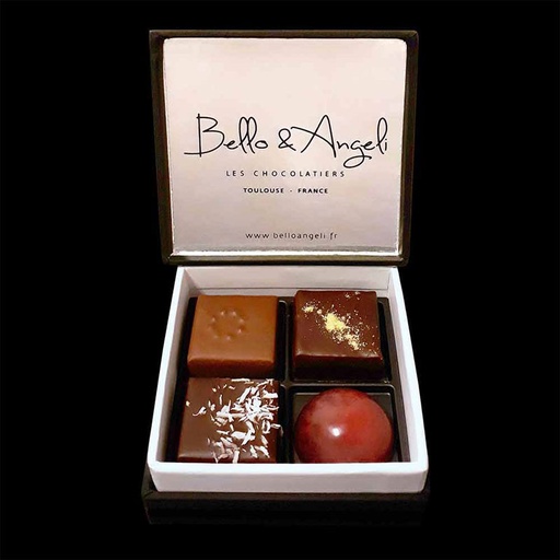 [CHOECR] ECRIN 4 CHOCOLATS ARTISANAUX