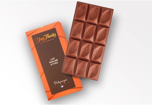 [CHOTAB] TABLETTE CHOCOLAT AU LAIT PRALINÉ 