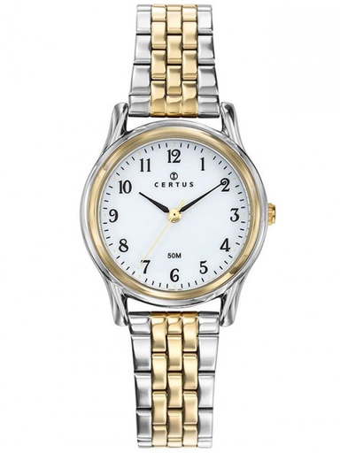 [BIJMON] Montre pour femme bracelet acier doré et argenté 642408