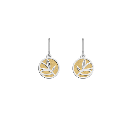 [GEOBOU] Boucles d'oreilles Arbre de Vie, cuirs réversibles Doré / Solaire - LES GEORGETTES