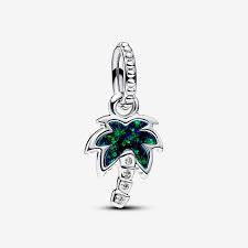 [BIJCHA] Charm Pendant Palmier Vert Opalescent