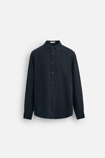 [VETCHE] CHEMISE 100 % LIN bleu