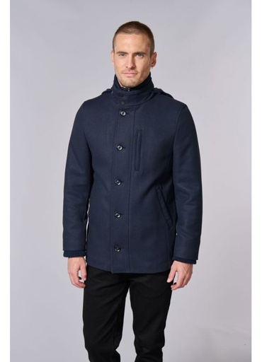 [VETMAN] MANTEAU A CAPUCHE AMOVIBLE MI-LONG
