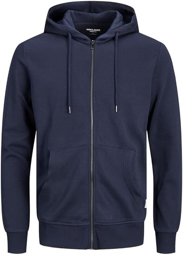 [VESJAC] JACK & JONES Sweat à Capuche zippé Sweat à Capuche zippé Uni