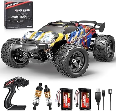 Voiture Radiocommandées, Tout Terrain Rapide Voiture pour Enfant Adulte Anniversaire Cadeau