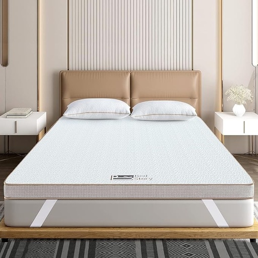 [MAIBED] BedStory [Nouvelle Technologie] Surmatelas 140 x 190 à Mémoire de Forme de 7.5CM, Surmatelas Mousse avec Gel Plus Respirant, Mousse Prémium de Haute Densité, Déhoussable et Lavable