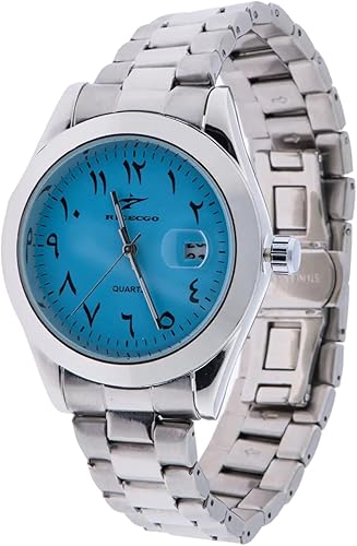 [MONMON] Montre Élégante avec Cadran Turquoise et Chiffres Arabes – Bracelet Confortable, Design Moderne, Précision Quartz – Accessoire Mode Homme/Femme
