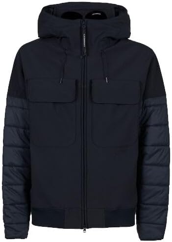 [CPCHAB] C.P. Company Shell-R Mixed Goggle Jacket 024A Total Eclipse Blue
