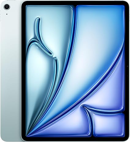 [ALLAPP] Apple iPad Air 13 (M2) : Écran Liquid Retina, 256 Go, Caméra Avant 12 Mpx Horizontale/Appareil Photo arrière 12 Mpx, Wi-FI 6E, Touch ID, Autonomie d’Une journée - Bleu