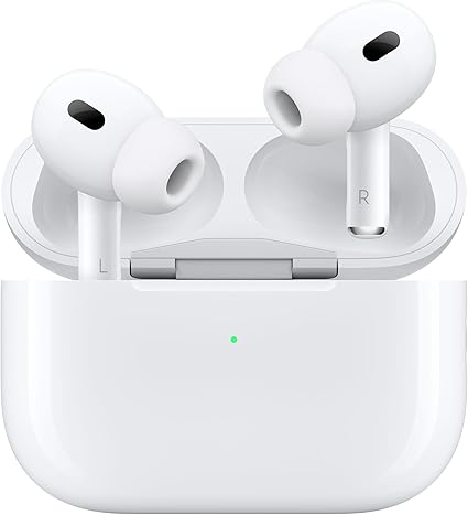 [HIGAPP] Apple AirPods Pro 2 Écouteurs sans Fil, Casques et écouteurs Bluetooth, Réduction Active du Bruit, Appareil auditif, Mode Transparence, Audio Spatial personnalisé, Son Haute-fidélité, Recharge USB-C