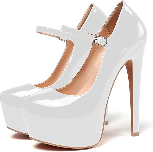 [TALEDE] EDEFS Escarpins Femme Mary Janes Plateforme Chaussure Talons Hauts 15CM