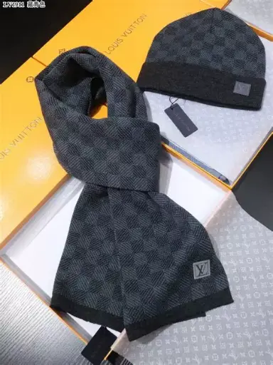 [HABLOU] Louis Vuitton Petit Damier Écharpe/Bonnet Vêtements et accessoires