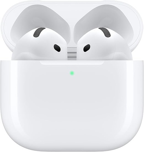 [APPHIG] Apple AirPods 4 Écouteurs sans Fil, écouteurs Bluetooth, avec Réduction Active du Bruit, Audio adaptatif, Mode Transparence, Audio Spatial personnalisé, boîtier de Charge USB-C, Recharge sans Fil