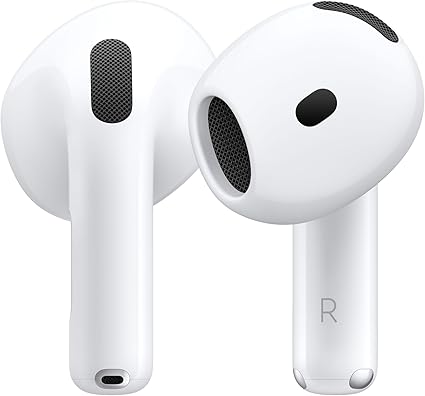 [HIGAPP] Apple AirPods 4 Écouteurs sans Fil, Casques et écouteurs Bluetooth, Audio Spatial personnalisé, résistance à la Transpiration et l’Eau, boîtier de Charge USB-C, Puce H2, Jusqu’à 24 Heures d’autonomie 
